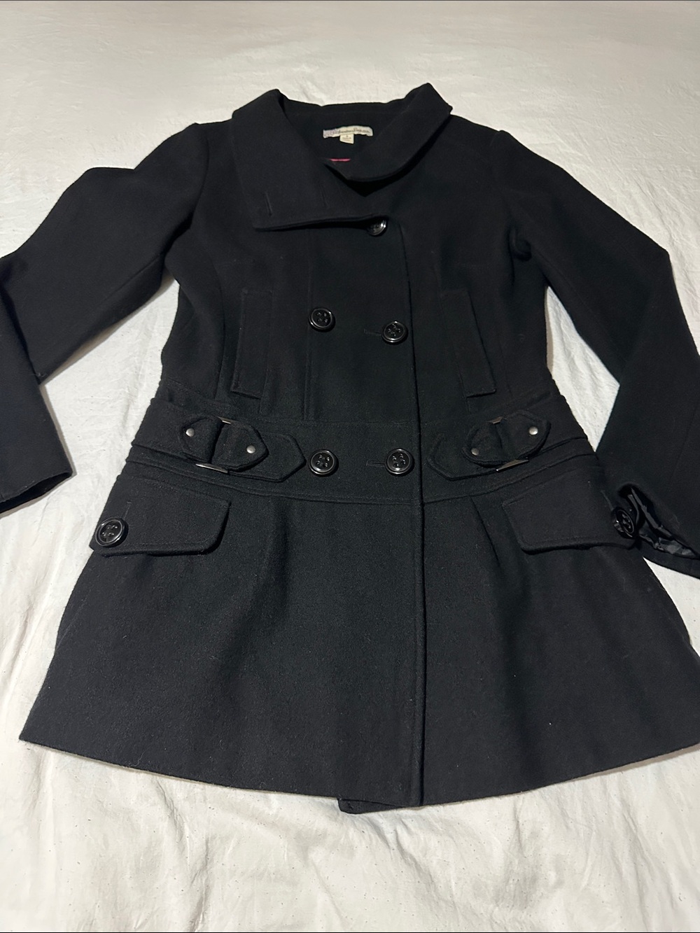 Women’s American Rag Black Double-Breasted Coat